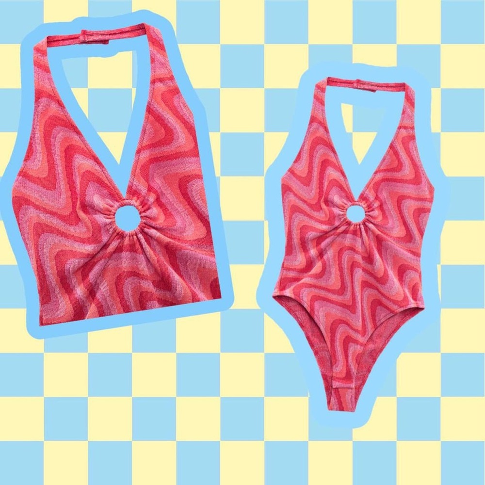 Pink ZARA bodysuit
